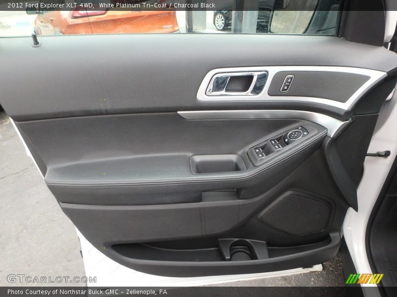 White Platinum Tri-Coat / Charcoal Black 2012 Ford Explorer XLT 4WD