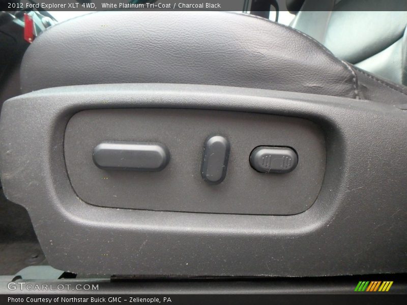 White Platinum Tri-Coat / Charcoal Black 2012 Ford Explorer XLT 4WD