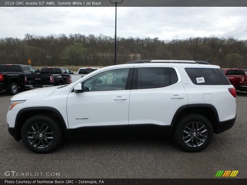 Summit White / Jet Black 2019 GMC Acadia SLT AWD