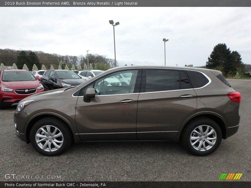 Bronze Alloy Metallic / Light Neutral 2019 Buick Envision Preferred AWD