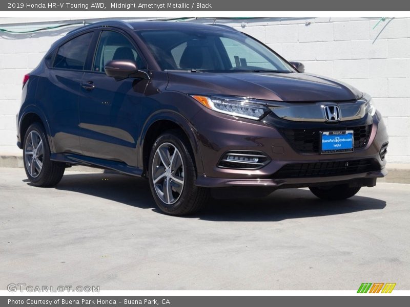 Midnight Amethyst Metallic / Black 2019 Honda HR-V Touring AWD