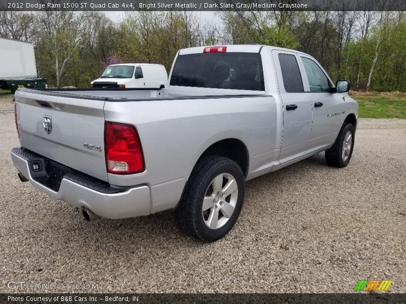 Bright Silver Metallic / Dark Slate Gray/Medium Graystone 2012 Dodge Ram 1500 ST Quad Cab 4x4