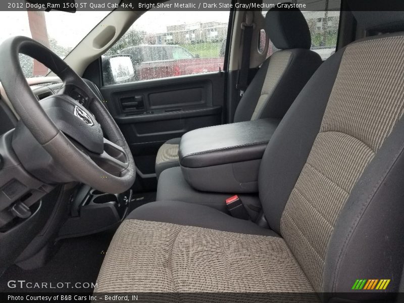 Bright Silver Metallic / Dark Slate Gray/Medium Graystone 2012 Dodge Ram 1500 ST Quad Cab 4x4