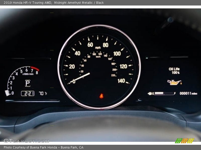 Midnight Amethyst Metallic / Black 2019 Honda HR-V Touring AWD