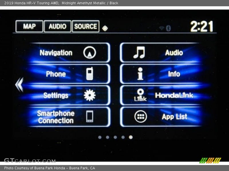 Midnight Amethyst Metallic / Black 2019 Honda HR-V Touring AWD