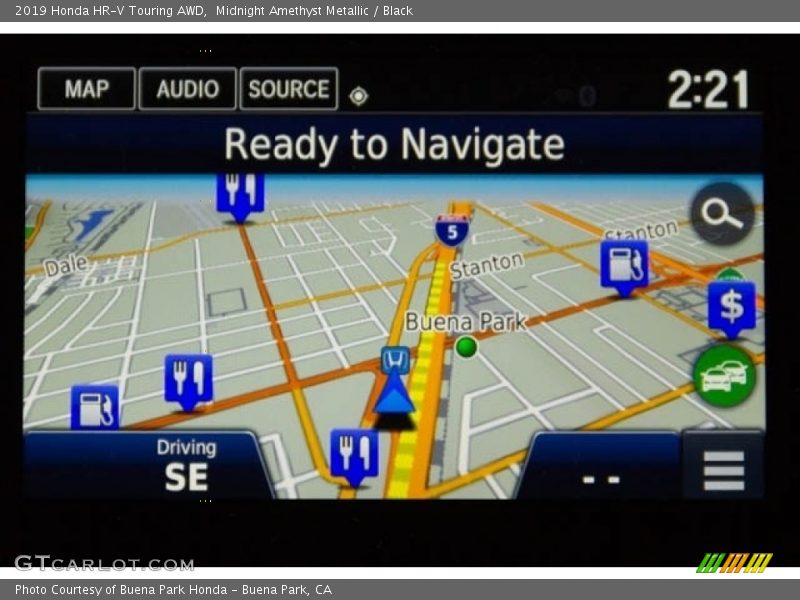 Midnight Amethyst Metallic / Black 2019 Honda HR-V Touring AWD