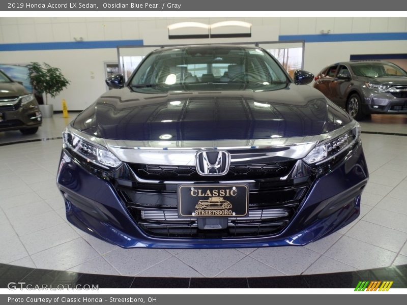 Obsidian Blue Pearl / Gray 2019 Honda Accord LX Sedan