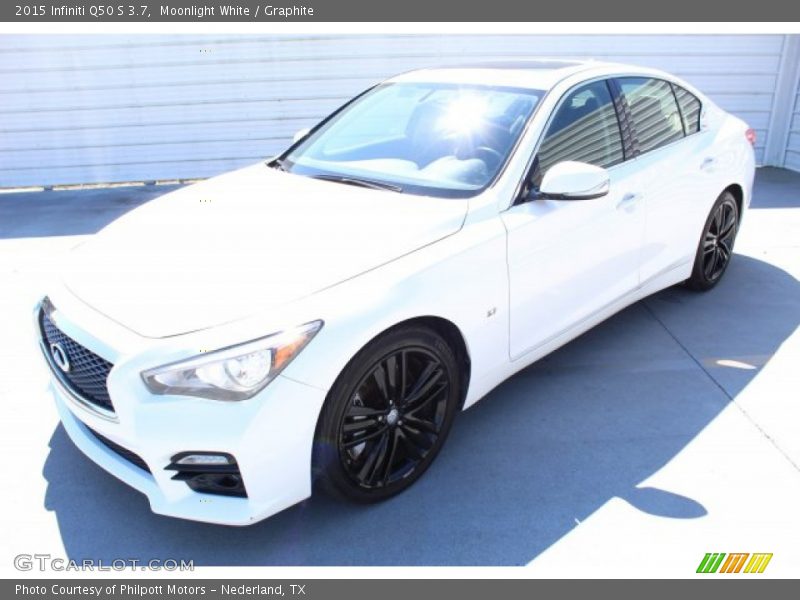 Moonlight White / Graphite 2015 Infiniti Q50 S 3.7