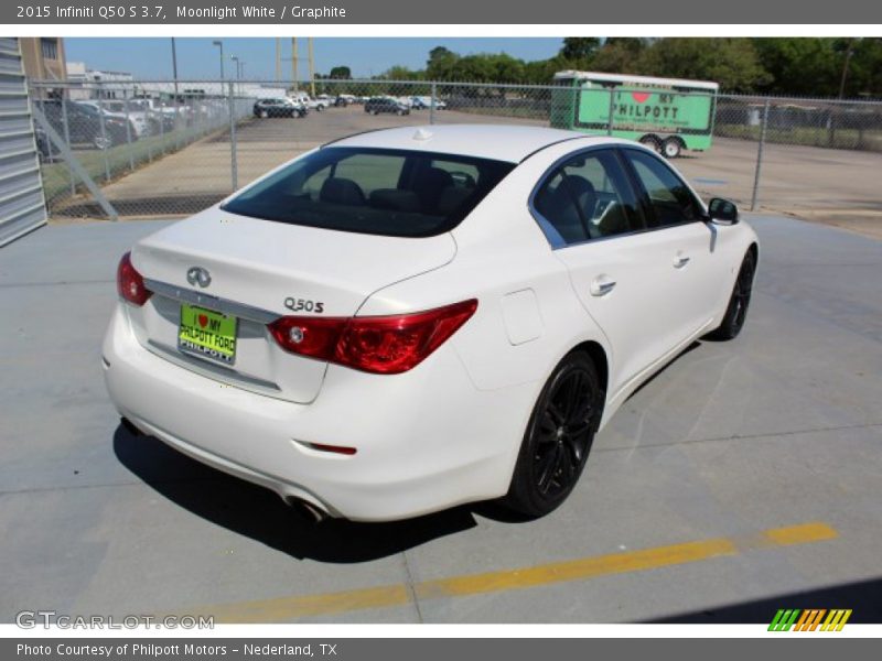 Moonlight White / Graphite 2015 Infiniti Q50 S 3.7