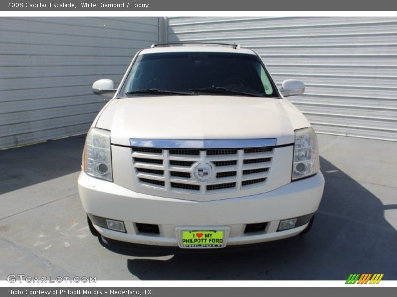 White Diamond / Ebony 2008 Cadillac Escalade