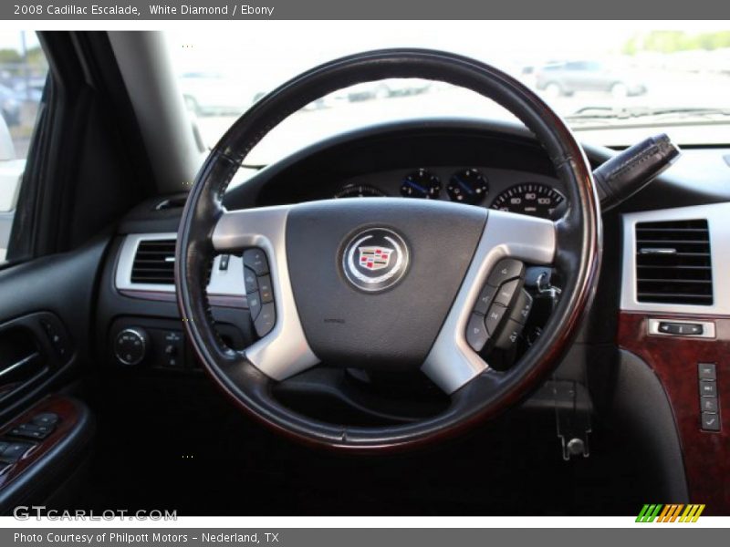 White Diamond / Ebony 2008 Cadillac Escalade