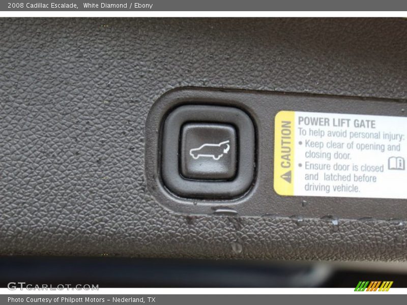 White Diamond / Ebony 2008 Cadillac Escalade