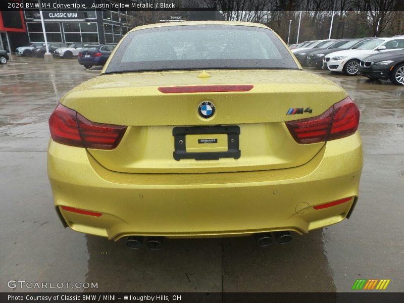 Austin Yellow Metallic / Black 2020 BMW M4 Convertible