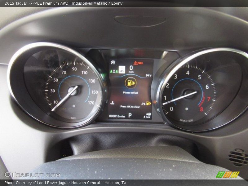 Indus Silver Metallic / Ebony 2019 Jaguar F-PACE Premium AWD