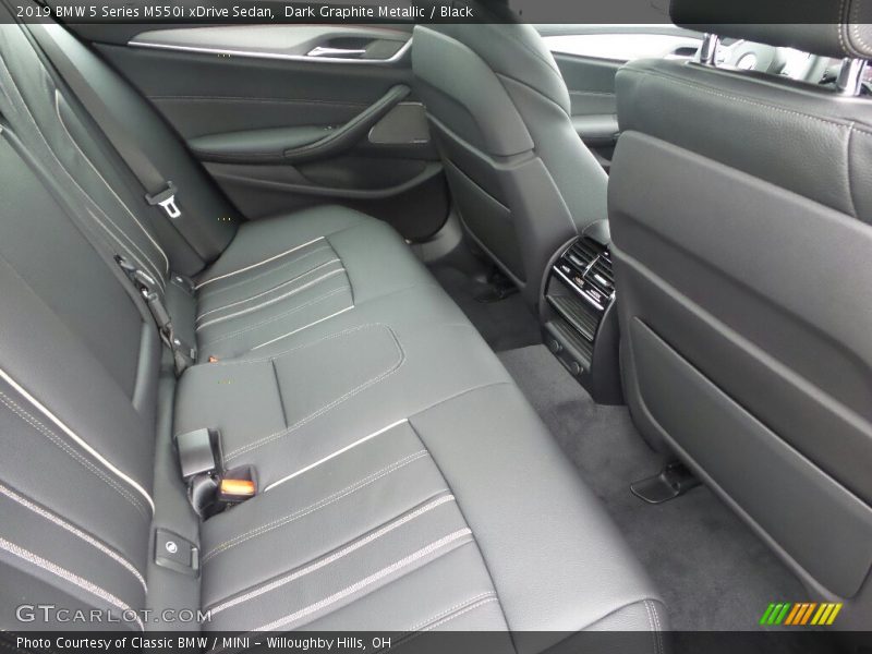 Rear Seat of 2019 5 Series M550i xDrive Sedan
