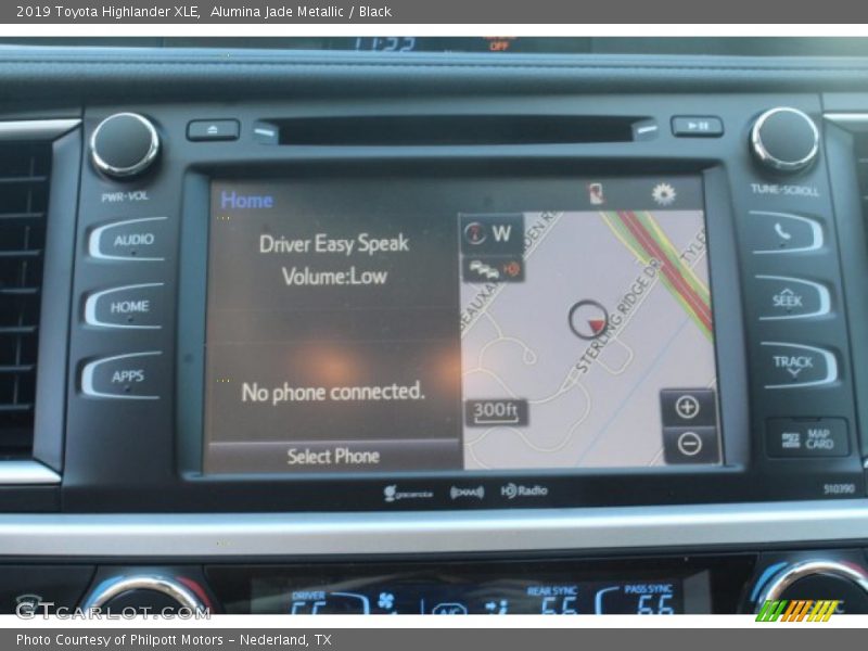 Alumina Jade Metallic / Black 2019 Toyota Highlander XLE