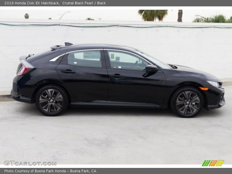 Crystal Black Pearl / Black 2019 Honda Civic EX Hatchback