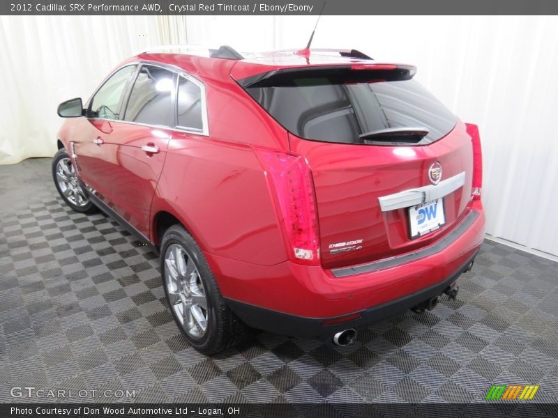 Crystal Red Tintcoat / Ebony/Ebony 2012 Cadillac SRX Performance AWD