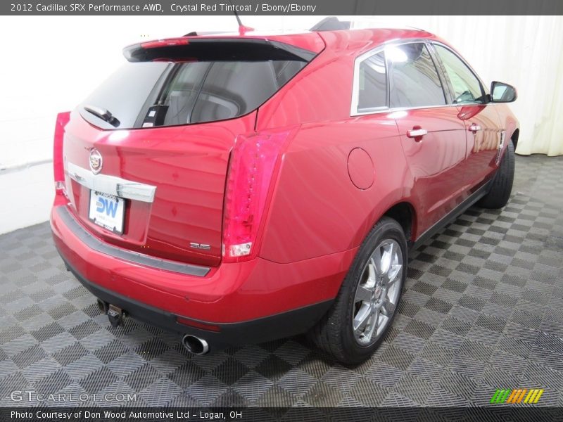 Crystal Red Tintcoat / Ebony/Ebony 2012 Cadillac SRX Performance AWD