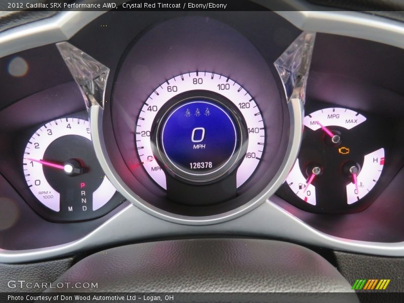 Crystal Red Tintcoat / Ebony/Ebony 2012 Cadillac SRX Performance AWD