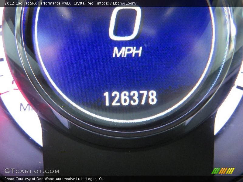 Crystal Red Tintcoat / Ebony/Ebony 2012 Cadillac SRX Performance AWD