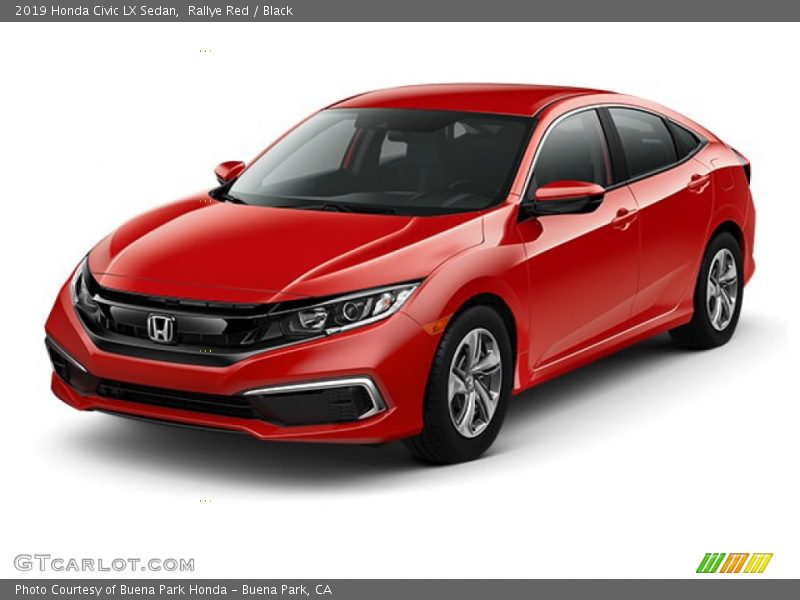 Rallye Red / Black 2019 Honda Civic LX Sedan