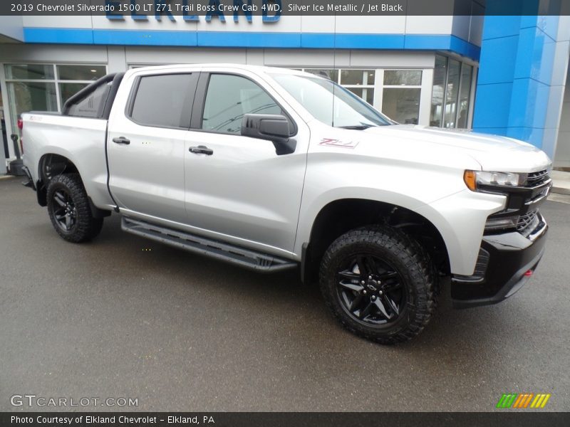 Silver Ice Metallic / Jet Black 2019 Chevrolet Silverado 1500 LT Z71 Trail Boss Crew Cab 4WD
