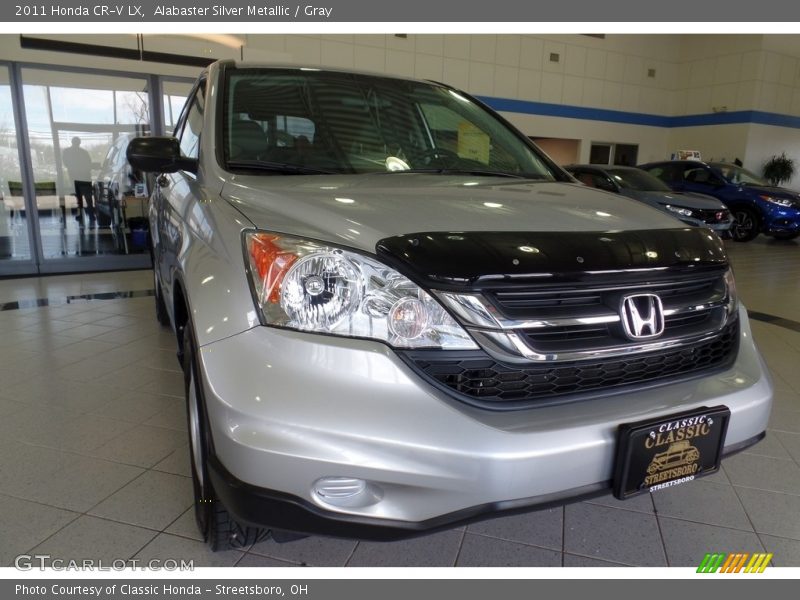 Alabaster Silver Metallic / Gray 2011 Honda CR-V LX