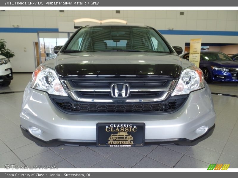 Alabaster Silver Metallic / Gray 2011 Honda CR-V LX