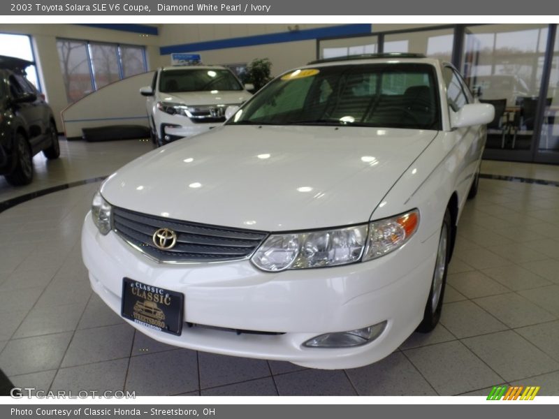 Diamond White Pearl / Ivory 2003 Toyota Solara SLE V6 Coupe
