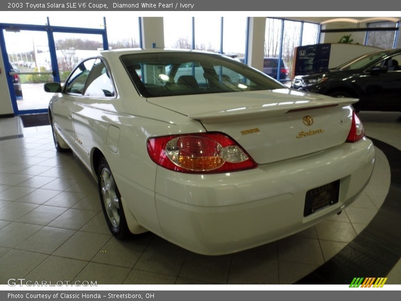Diamond White Pearl / Ivory 2003 Toyota Solara SLE V6 Coupe