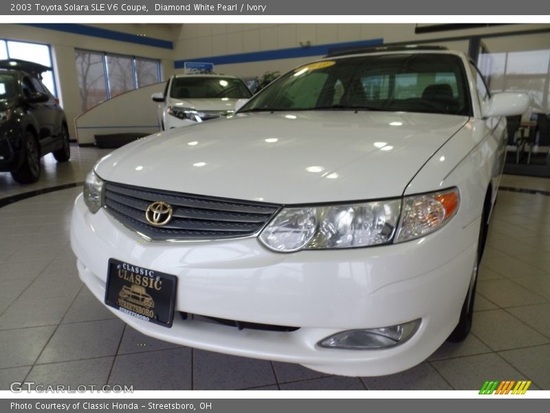 Diamond White Pearl / Ivory 2003 Toyota Solara SLE V6 Coupe