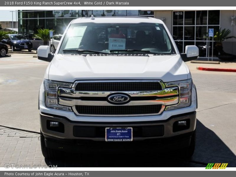 White Gold / Dark Marsala 2018 Ford F150 King Ranch SuperCrew 4x4