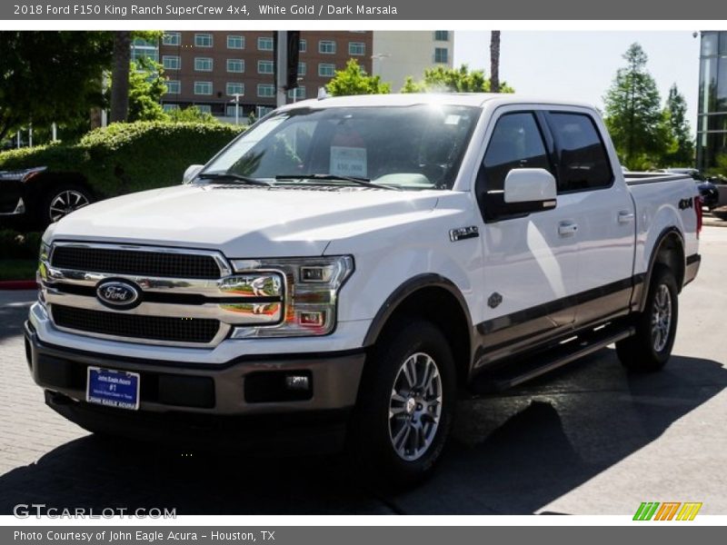 White Gold / Dark Marsala 2018 Ford F150 King Ranch SuperCrew 4x4