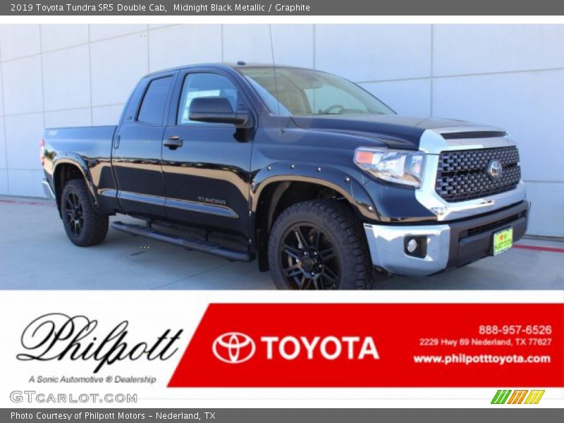Midnight Black Metallic / Graphite 2019 Toyota Tundra SR5 Double Cab