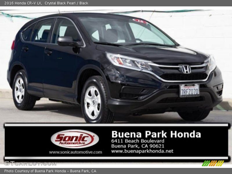 Crystal Black Pearl / Black 2016 Honda CR-V LX