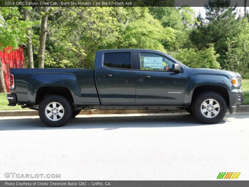 Dark Sky Metallic / Jet Black/­Dark Ash 2019 GMC Canyon Crew Cab