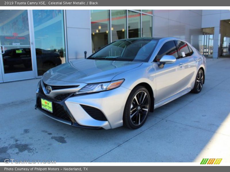Celestial Silver Metallic / Black 2019 Toyota Camry XSE