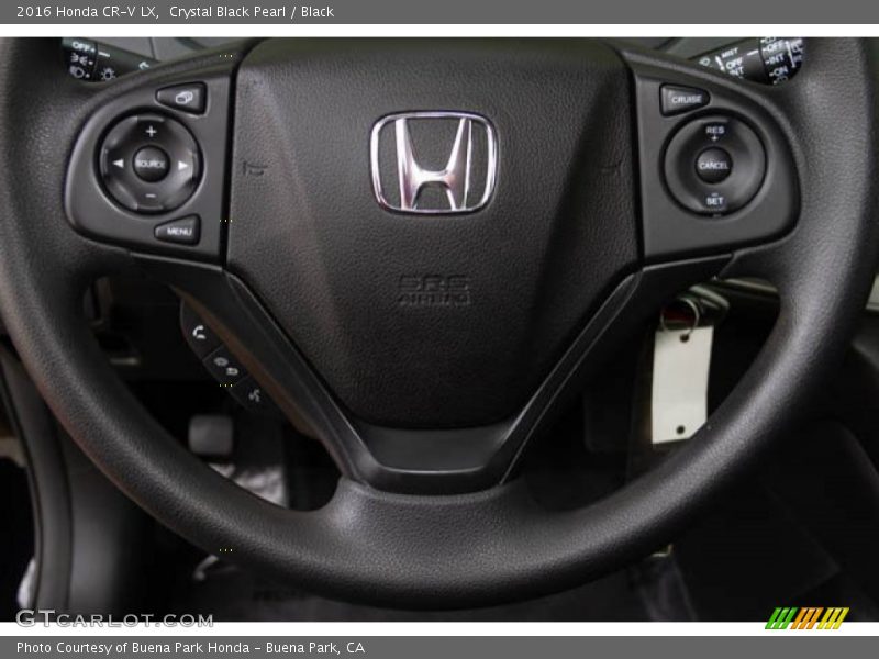 Crystal Black Pearl / Black 2016 Honda CR-V LX