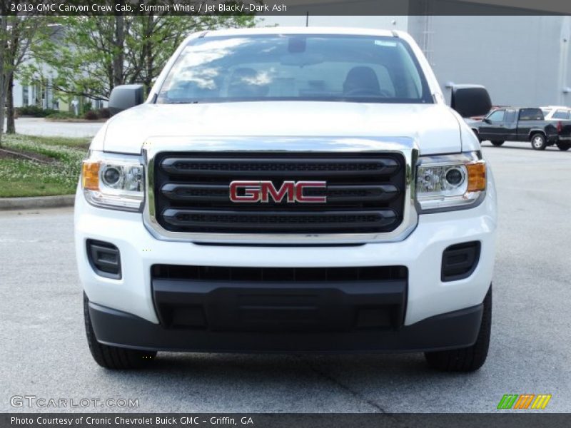 Summit White / Jet Black/­Dark Ash 2019 GMC Canyon Crew Cab