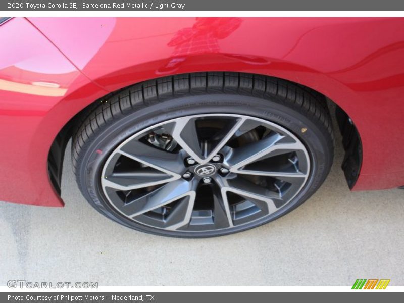 Barcelona Red Metallic / Light Gray 2020 Toyota Corolla SE