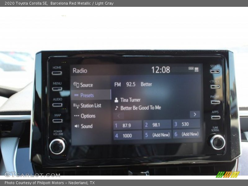 Barcelona Red Metallic / Light Gray 2020 Toyota Corolla SE
