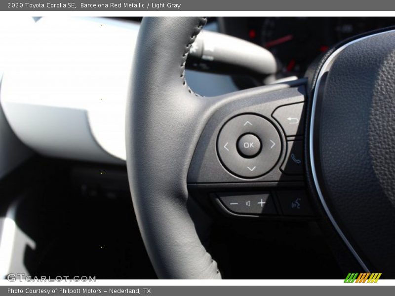 Barcelona Red Metallic / Light Gray 2020 Toyota Corolla SE