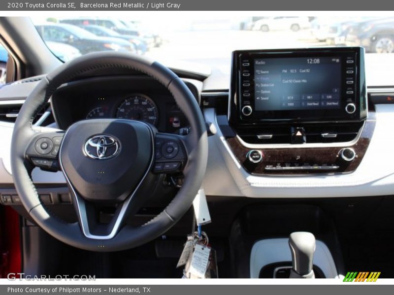 Barcelona Red Metallic / Light Gray 2020 Toyota Corolla SE