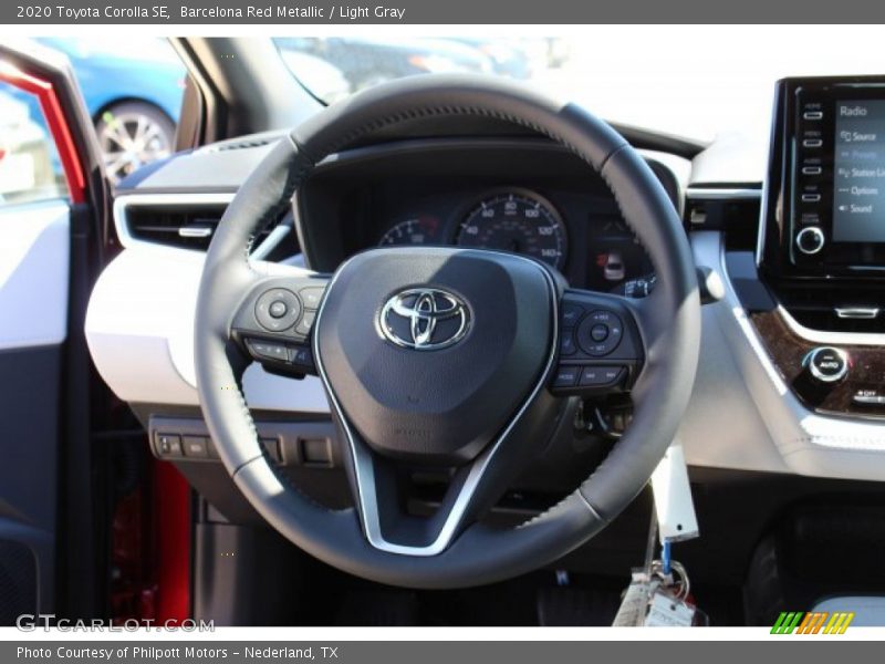 Barcelona Red Metallic / Light Gray 2020 Toyota Corolla SE