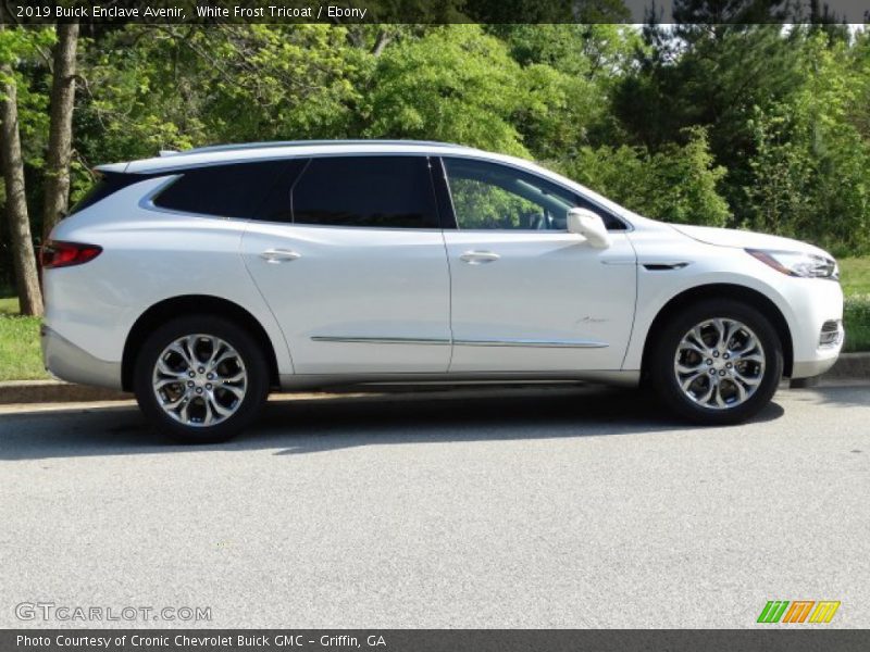 White Frost Tricoat / Ebony 2019 Buick Enclave Avenir