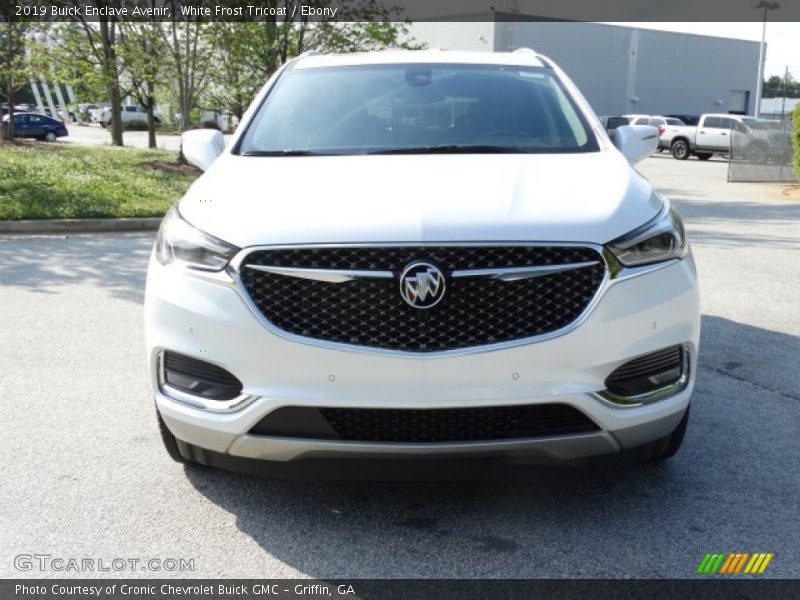 White Frost Tricoat / Ebony 2019 Buick Enclave Avenir