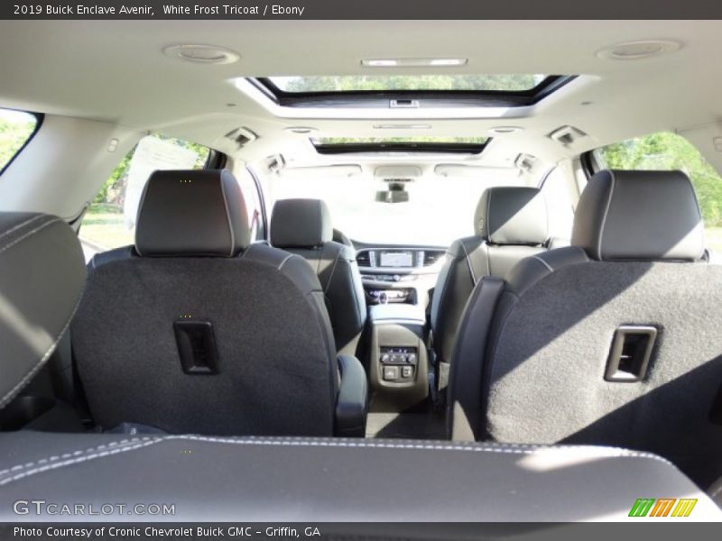 White Frost Tricoat / Ebony 2019 Buick Enclave Avenir