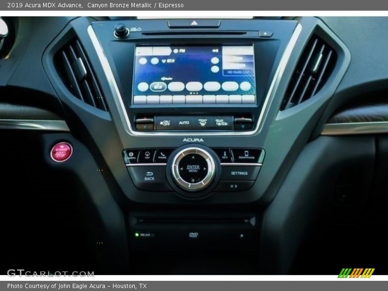 Controls of 2019 MDX Advance