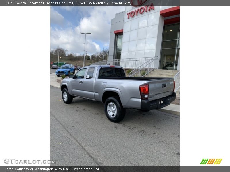 Silver Sky Metallic / Cement Gray 2019 Toyota Tacoma SR Access Cab 4x4